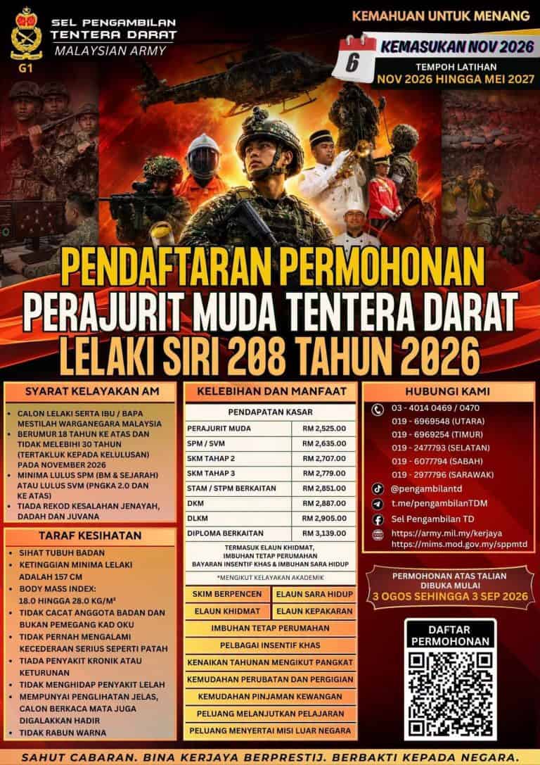 pengambilan tentera darat