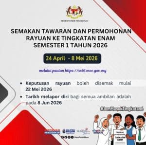 semakan tingkatan 6 2026