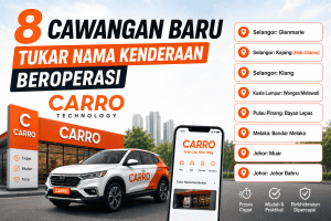 tukar nama kenderaan carro