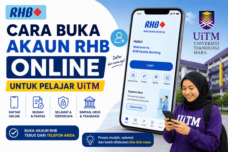 Cara Buka Akaun RHB Online