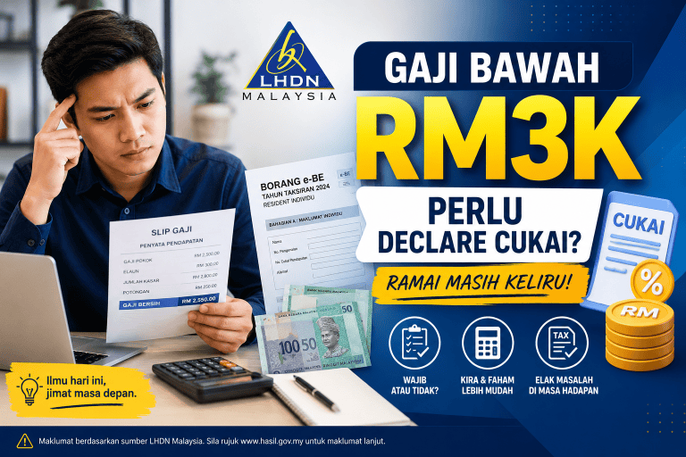 Gaji Bawah 3K Perlu Declare Cukai