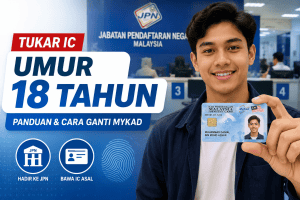 TUKAR MYKAD 18 TAHUN