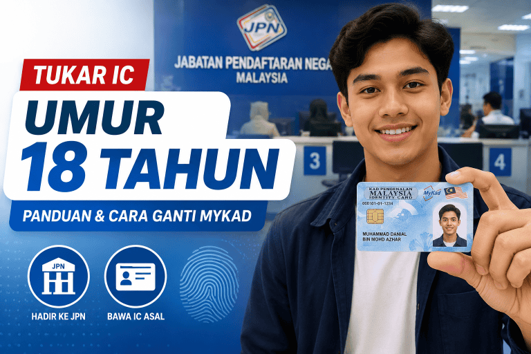 TUKAR MYKAD 18 TAHUN