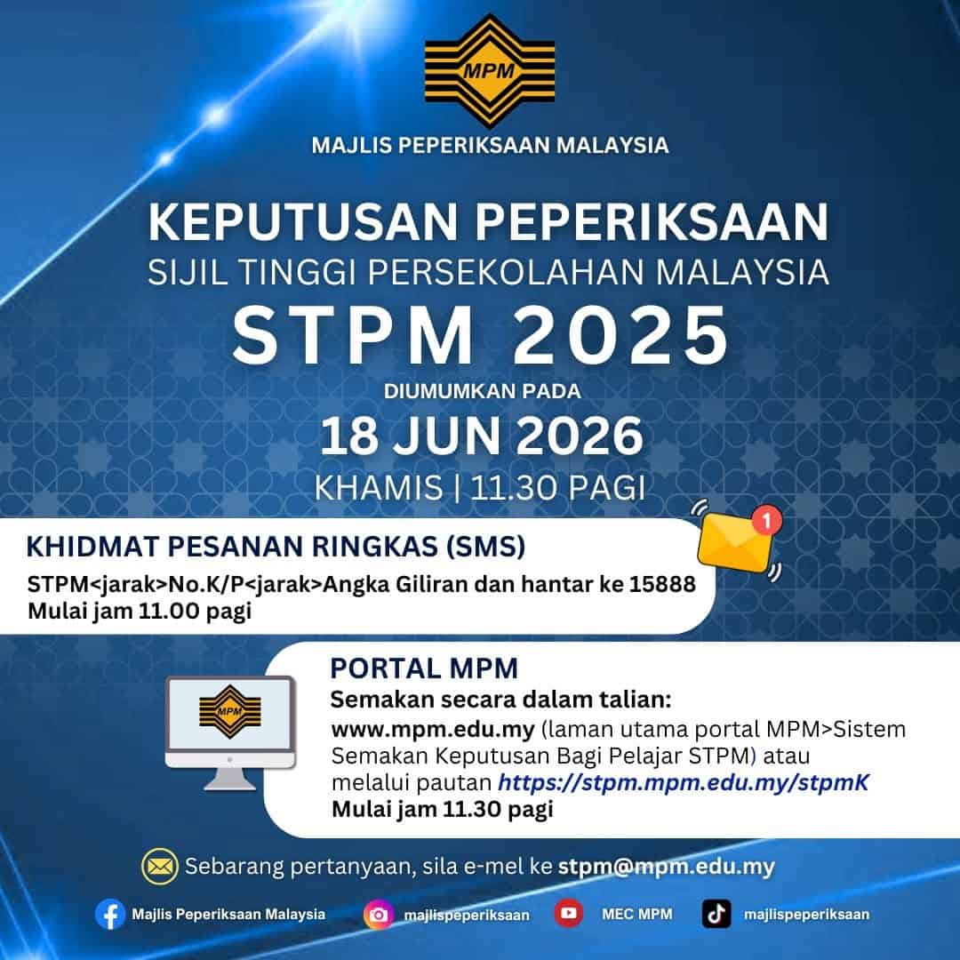 Semakan Keputusan Peperiksaan STPM 2025 - Newswav