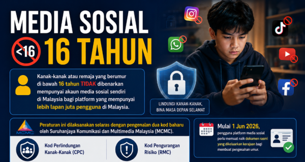 media sosial 16 tahun
