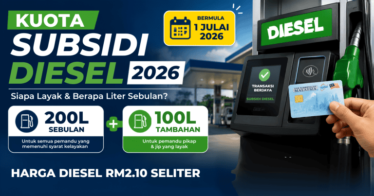 Kuota Subsidi Diesel Dinaikkan, Harga Diturunkan RM2.10L - Mulai 1 Julai