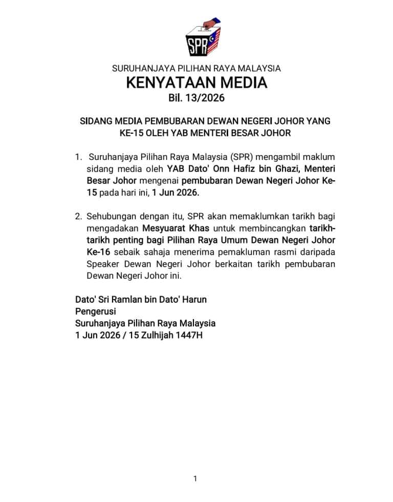 bila tarikh prn johor