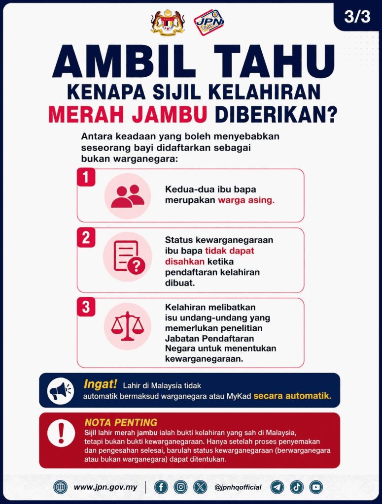 Lahir di Malaysia Tak Automatik Jadi Warganegara - Rujuk Fakta Ini!