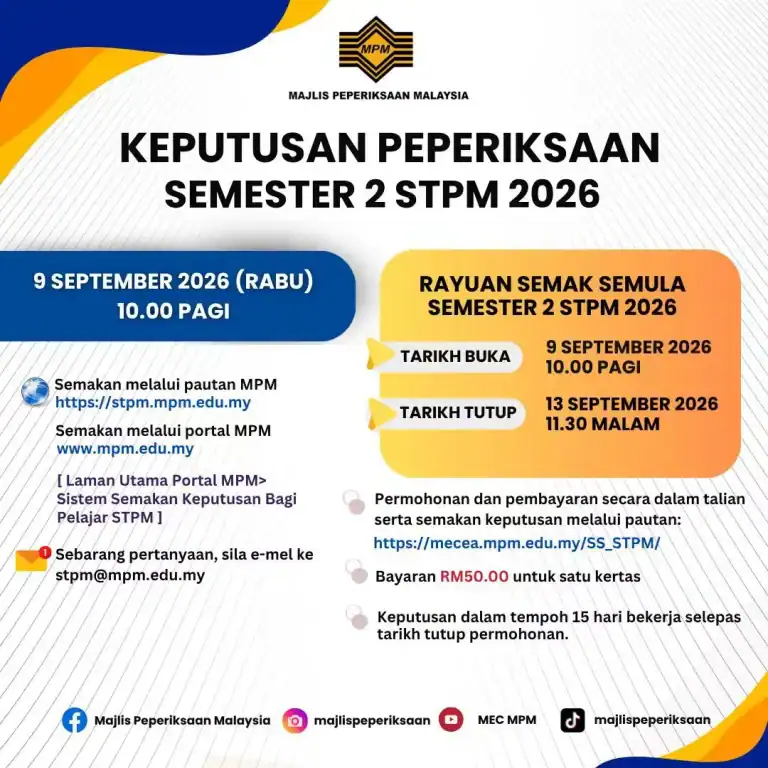semakan keputusan stpm