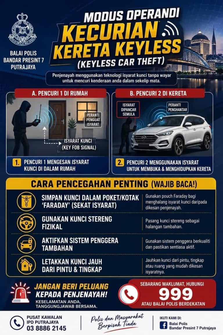 Kecurian Kereta Keyless - Ini Tips Penting untuk Elak Jadi Mangsa!