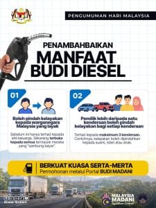 pindah kelayakan budi diesel
