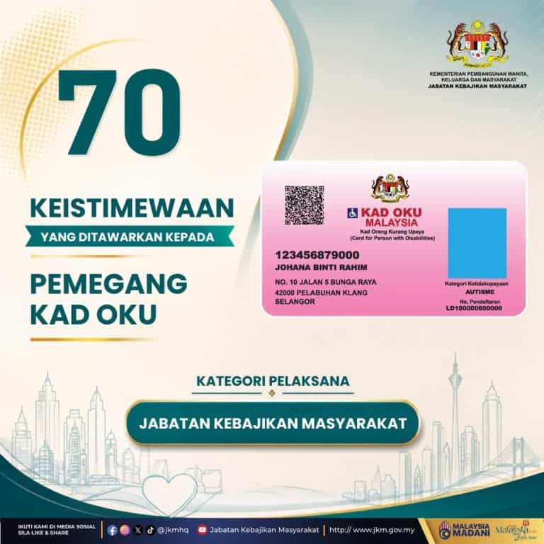 70 Keistimewaan Pemegang Kad OKU di Malaysia (2026)