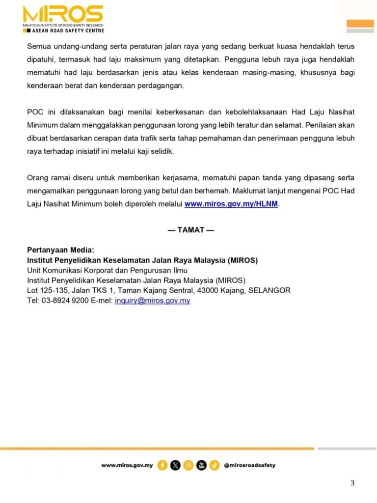 Had Laju Nasihat Minimum