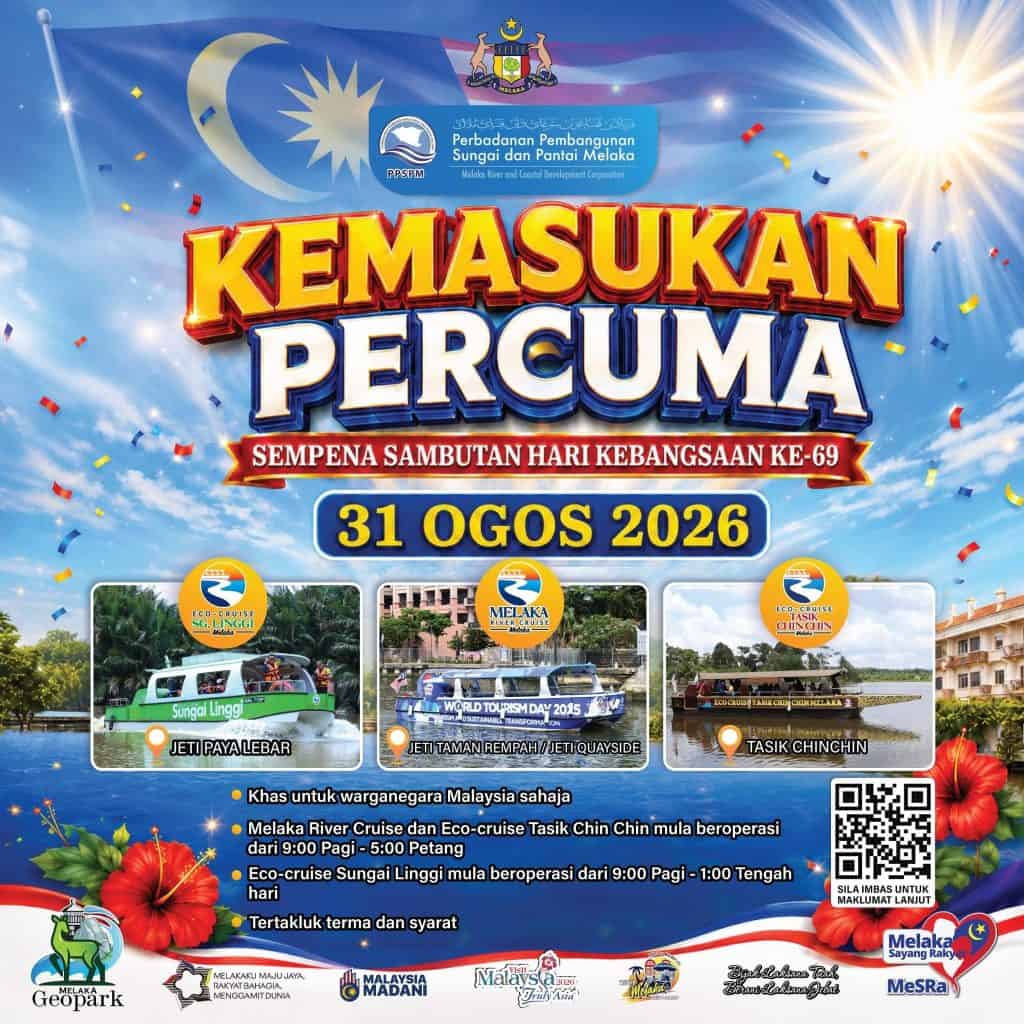 Inisiatif Kemasukan Percuma Melaka 31 Ogos