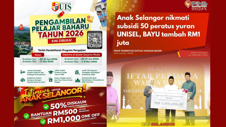 Tajaan PTPTN 50% Selangor untuk Pelajar Unisel & UIS (2026) - Rujuk Sini Cara Mohon & Syarat