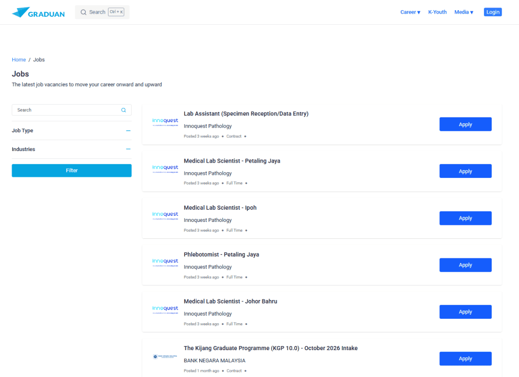Senarai Website Cari Kerja Kerajaan dan Swasta - Pencari Kerja Wajib Tahu!
