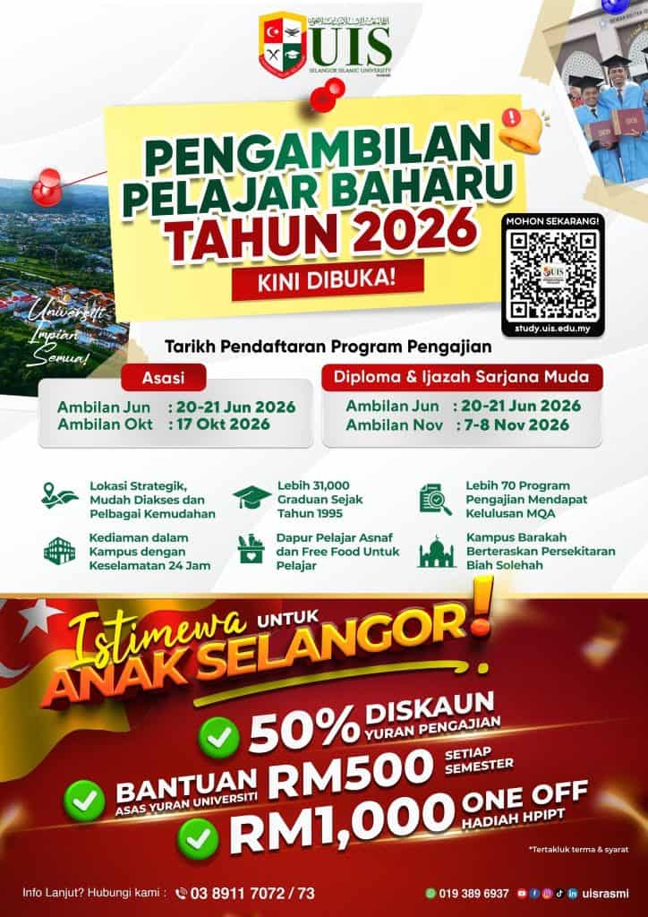 tajaan ptptn 50% selangor