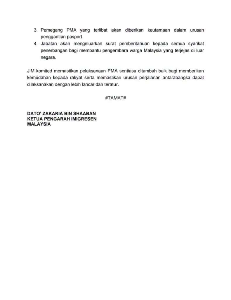 Pasport Malaysia Dengan Sahlaku Melebihi 10 Tahun Dihentikan