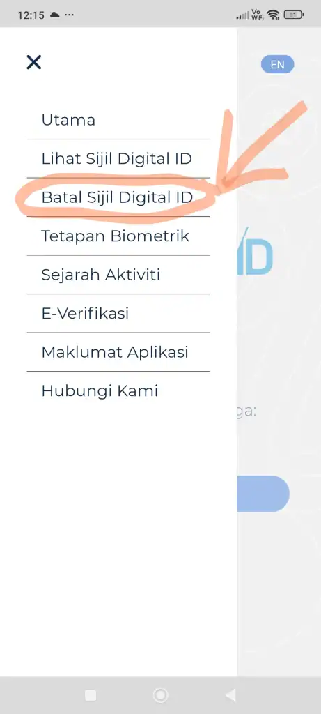 cara batalkan MyDigital ID