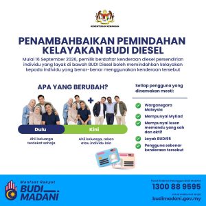 Penambahbaikan BUDI Diesel 1
