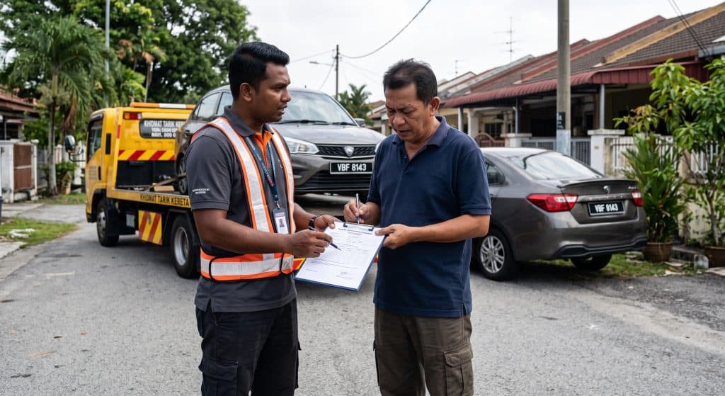 prosedur tarik kereta