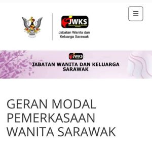 Geran Modal Pemerkasaan Wanita Sarawak - Permohonan & Syarat
