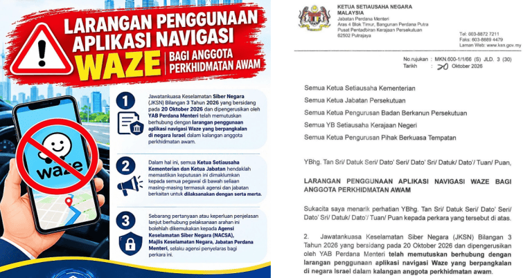 larangan penggunaan aplikasi waze